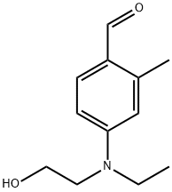 N-乙基-N-羟乙基-4-氨基-2-甲基苯甲醛 结构式