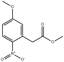 2-(5-甲氧基-2-硝基苯基)乙酸甲酯 结构式