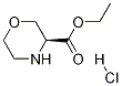(S)-吗啉-3-甲酸乙酯盐酸盐 结构式