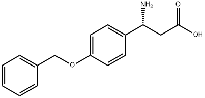 (R)-3-氨基-3-(4-(苄氧基)苯基)丙酸 结构式