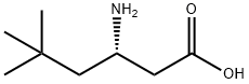 (S)-3-氨基-5,5-二甲基己酸 结构式