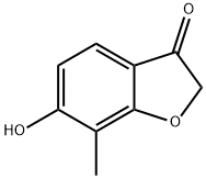 6-羟基-7-甲基-3-苯并呋喃酮 结构式