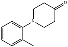 1-(2-甲基苯)哌啶-4-酮 结构式
