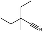 2-乙基-2-甲基丁腈 结构式