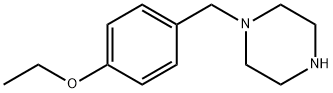 1-[(4-乙氧基苯基)甲基]哌嗪 结构式