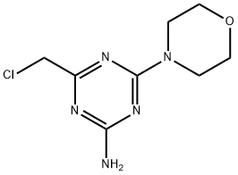 4-(氯甲基)-6-(4-	吗啉)-1,3,5-三嗪-2-胺 结构式