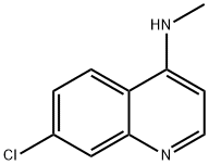 4-(甲基氨基)-7-氯喹啉 结构式