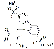 DISODIUM 9,9-BIS(2-CARBAMOYLETHYL)FLUORENE-2,7-DISULPHONATE 结构式