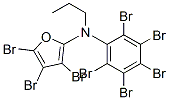 2-Furanamine,  3,4,5-tribromo-N-(pentabromophenyl)-N-propyl-  (9CI) 结构式