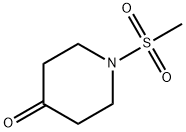1-N-甲磺酰基-4-哌啶酮 结构式