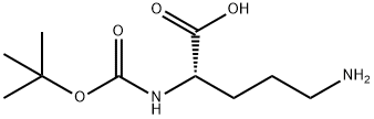 叔丁氧羰基-L-鸟氨酸 结构式