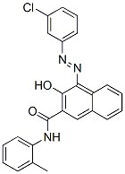 4-[(3-CHLOROPHENYL)AZO]-3-HYDROXY-N-(2-METHYLPHENYL)NAPHTHALENE-2-CARBOXAMIDE 结构式