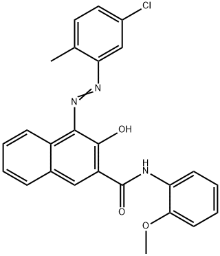 4-[(5-CHLORO-O-TOLYL)AZO]-3-HYDROXY-2-NAPHTH-O-ANISIDIDE 结构式