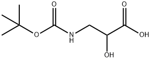 BOC-3-氨基-2-羟基丙酸 结构式