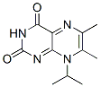 6,7-Dimethyl-8-(1-methylethyl)-2,4(3H,8H)-pteridinedione 结构式
