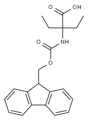 2-[[芴甲氧羰基]氨基]-2-乙基丁酸 结构式