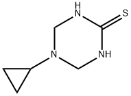 1,3,5-Triazine-2(1H)-thione,5-cyclopropyltetrahydro-(9CI) 结构式
