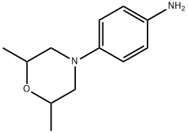 4-(2,6-二甲基吗啉)苯胺 结构式