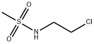 N-(2-氯乙基)甲磺酰胺 结构式