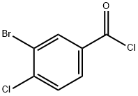 3-溴-4-氯苯甲酰氯 结构式