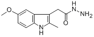 5-METHOXY-2-METHYLINDOLE-3-ACETIC ACID HYDRAZIDE 结构式