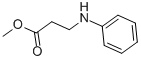 3-(苯基氨基)丙酸甲酯 结构式