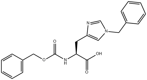 N-CBZ-BZL-组氨酸 结构式