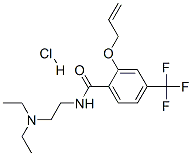 2-(ALLYLOXY)-N-[2-(DIETHYLAMINO)ETHYL]-ALPHA,ALPHA,ALPHA-TRIFLUORO-P-TOLUAMIDE HYDROCHLORIDE 结构式