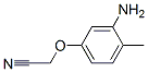 Acetonitrile,  (3-amino-4-methylphenoxy)-  (9CI) 结构式