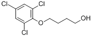 4-(2,4,6-三氯苯氧基)丁-1-醇 结构式