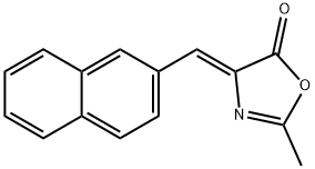 Z-2-METHYL-4-(NAPHTHALEN-2-YLMETHYLENE)OXAZOL-5(4H)-ONE 结构式