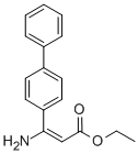 3-AMINO-3-[1,1'-BIPHENYL]-4-YL-2-PROPENOIC ACID ETHYL ESTER 结构式