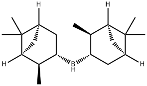 (+)-二异松蒎烯基硼烷 结构式