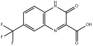 3-OXO-7-(TRIFLUOROMETHYL)-3,4-DIHYDROQUINOXALINE-2-CARBOXYLIC ACID 结构式