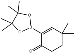 4,4-(2-二甲基环己烯酮)-2-硼酸频那醇酯 结构式