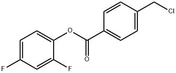 2,4-二氟苯基4-(氯甲基)苯甲酸酯 结构式