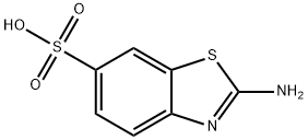 2-aminobenzothiazole-6-sulphonic acid 结构式