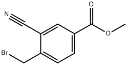 4-(溴甲基)-3-氰基苯甲酸甲酯 结构式