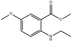 Benzoic acid, 2-(ethylamino)-5-methoxy-, methyl ester (9CI) 结构式