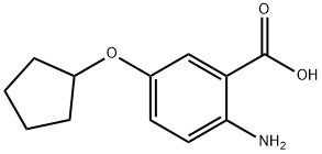 2-氨基-5-环戊氧基苯甲酸 结构式