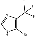 5-溴-4-(三氟甲基)-1H-咪唑 结构式