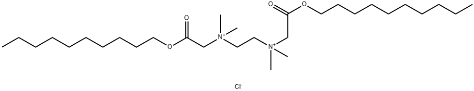 N1,N2-二[2-(癸基氧基)-2-氧代乙基]-N1,N1,N2,N2-四甲基-1,2-乙烷二氯化铵 结构式
