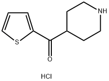 哌啶-4-酮-(2-噻吩)盐酸盐 结构式