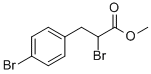 2-溴-3-(4-溴苯基)丙酸甲酯 结构式