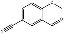5-氰基-2-甲氧基苯甲醛 结构式