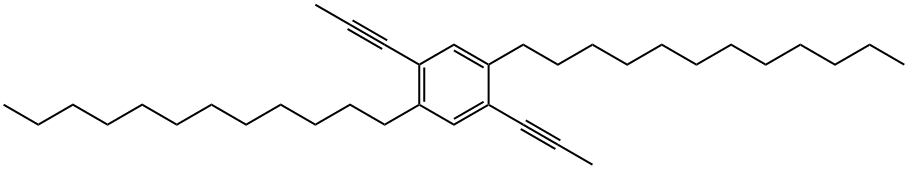 2,5-双十二烷基-1,4-二-1-丙炔苯 结构式