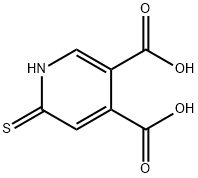 6-MERCAPTOPYRIDINE-3,4-DICARBOXYLIC ACID 结构式