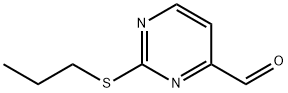 2-丙基磺酰基嘧啶-4-甲醛 结构式