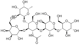 乳-N-岩藻五糖 Ⅱ 结构式