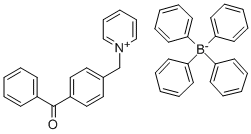 1-(4-[BENZOYL] BENZYL)PYRIDINIUM TETRAPHENYLBORATE 结构式